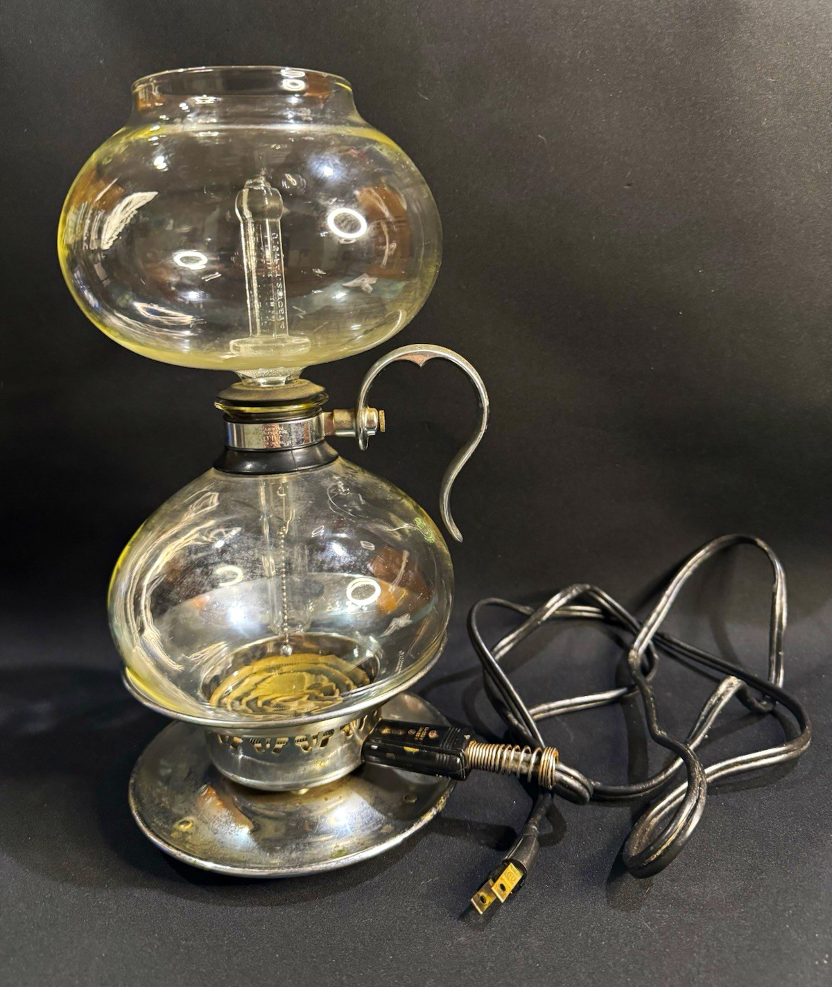Vintage 1930s Silex 8 Cup Glass Electric Vacuum Coffee Maker -Complete Vintage 1930s Silex 8 Cup Glass Electric Vacuum Coffee Maker -Complete