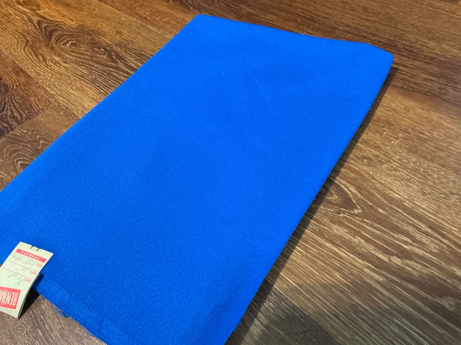Vintage Fabric 1970's 1960's solid Blue Polyester Fabric 27” x 60” Vintage Fabric 1970's 1960's solid Blue Polyester Fabric 27” x 60”