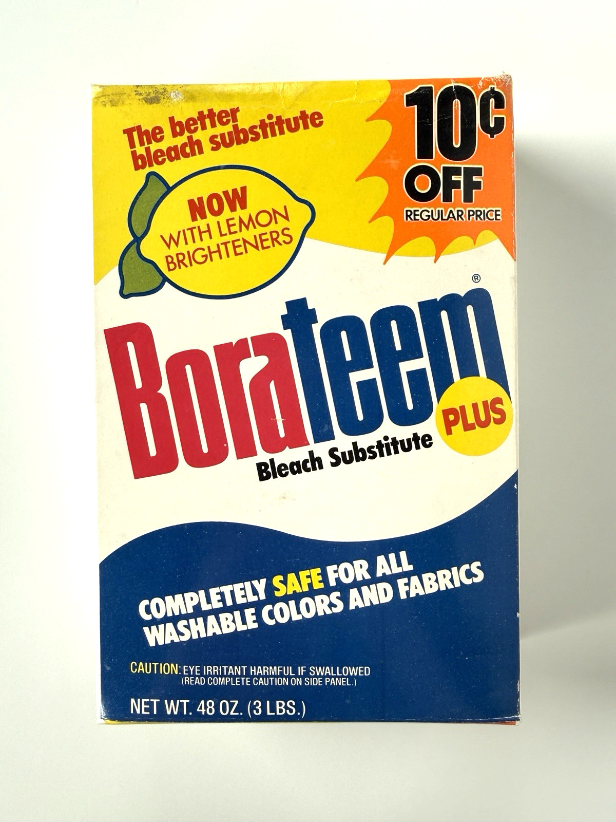 Sealed Vintage Borateem Plus 1976 Bleach Substitute Box Retro Movie Prop Decor