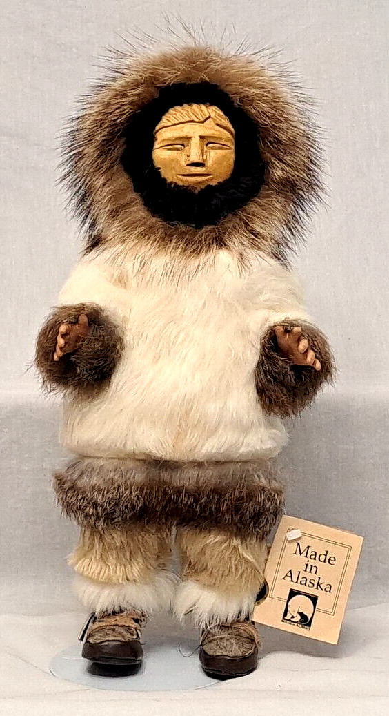 Native Eskimo Doll Handmade 