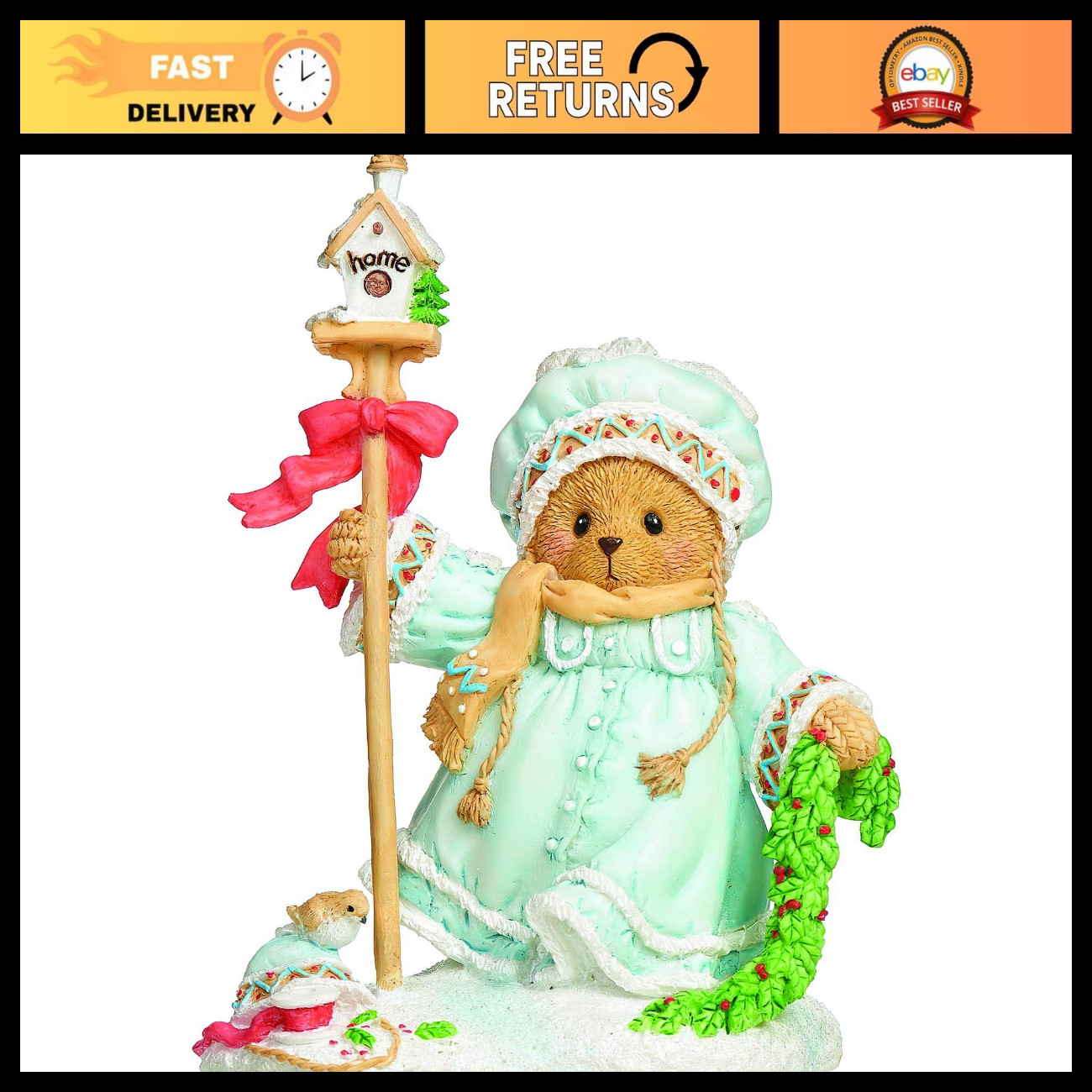 Cherished Teddies Ingrid Laplander Teddy Bear Figure 4.5\
