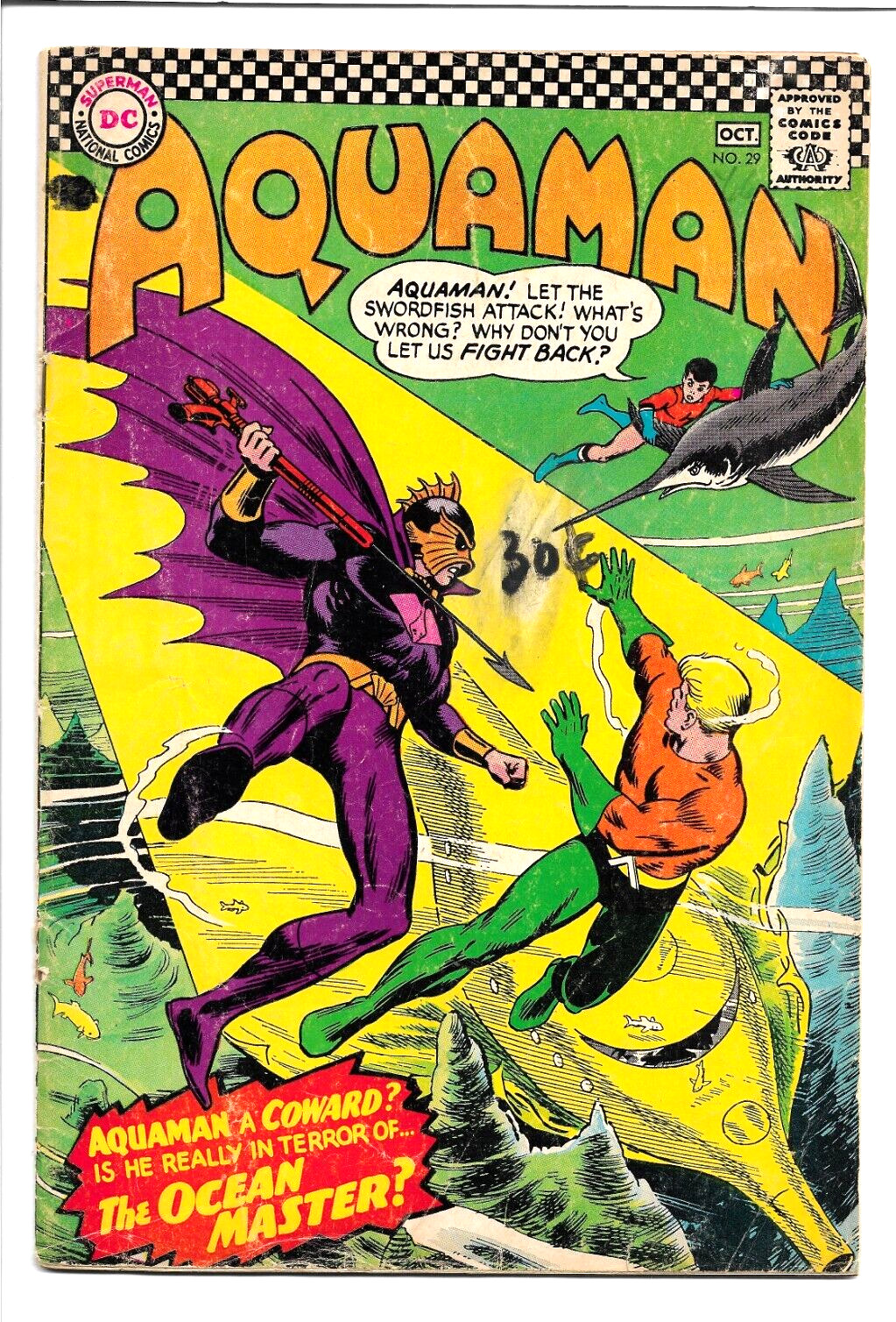 Aquaman #29, DC 1966, 1st app Ocean Master Orm Marius, Haney & Cardy 3.0 GD/VG Aquaman #29, DC 1966, 1st app Ocean Master Orm Marius, Haney & Cardy 3.0 GD/VG