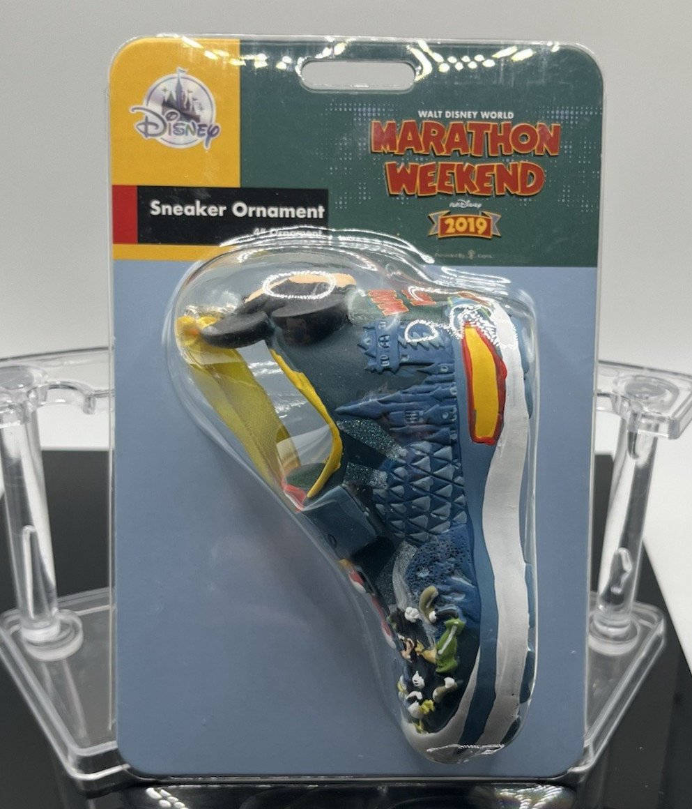 NEW RunDisney Walt Disney World Ornament Marathon Run Weekend 2019 Shoe Sneaker