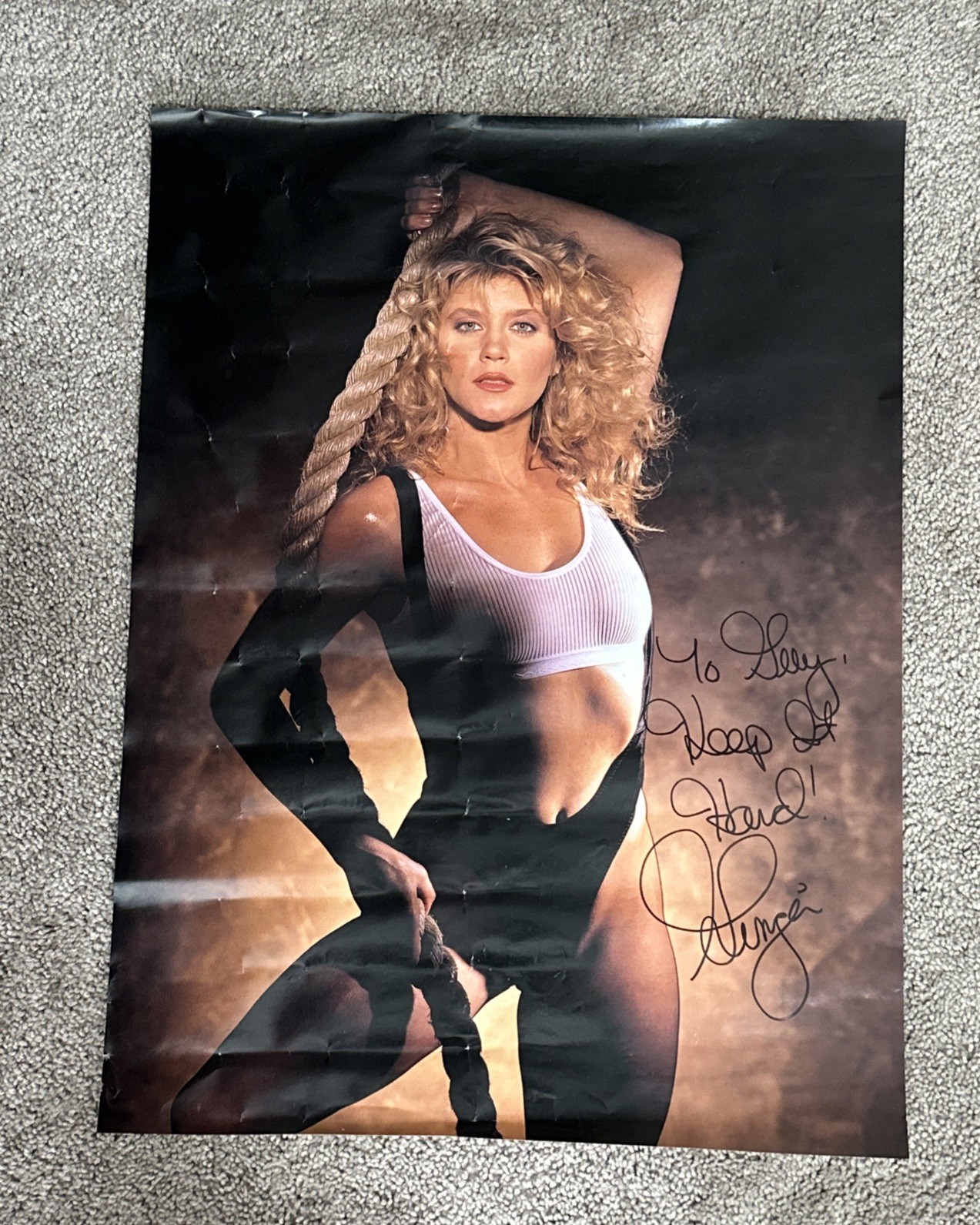 SIGNED Hot Sexy Ginger Lynn Signed 18\
