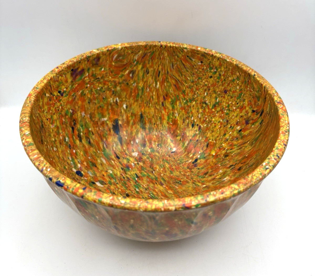 Vintage MCM Boonton Confetti 511C Melamine Mixing Bowl 9.5 Vintage MCM Boonton Confetti 511C Melamine Mixing Bowl 9.5