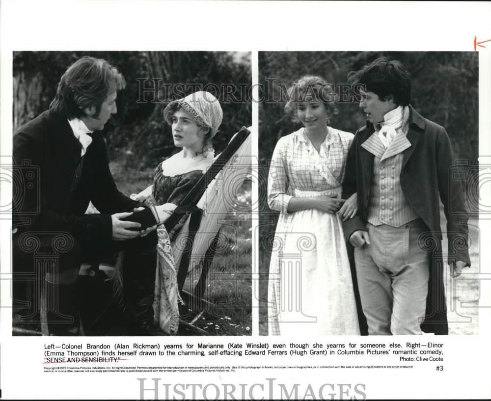 1995 Press Photo Kate Winslet and co stars in scenes from Sense and Sensibility 1995 Press Photo Kate Winslet and co stars in scenes from Sense and Sensibility