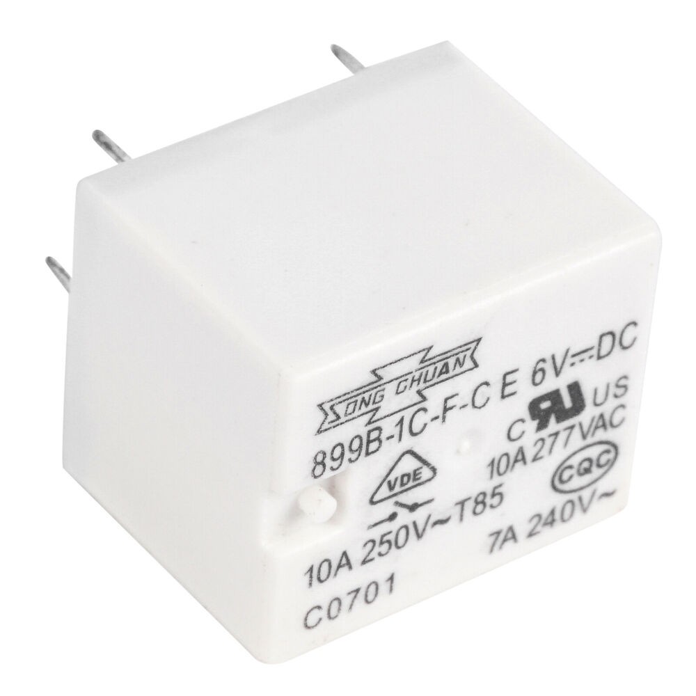 1PCS SongChuan 899B-1C-F-C E 6VDC Power Relay 5Pins 10A 277VAC New