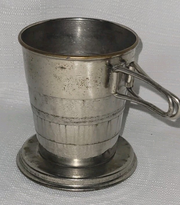 Vintage Collapsible Metal Cup