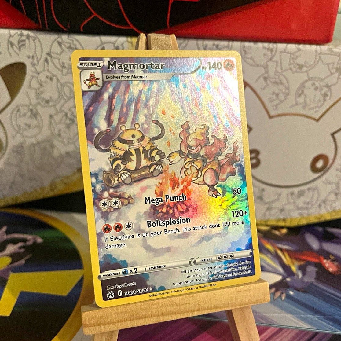 Pokémon TCG Magmortar GG03/GG70 Crown Zenith Galarian Gallery Ultra Rare Holo Pokémon TCG Magmortar GG03/GG70 Crown Zenith Galarian Gallery Ultra Rare Holo