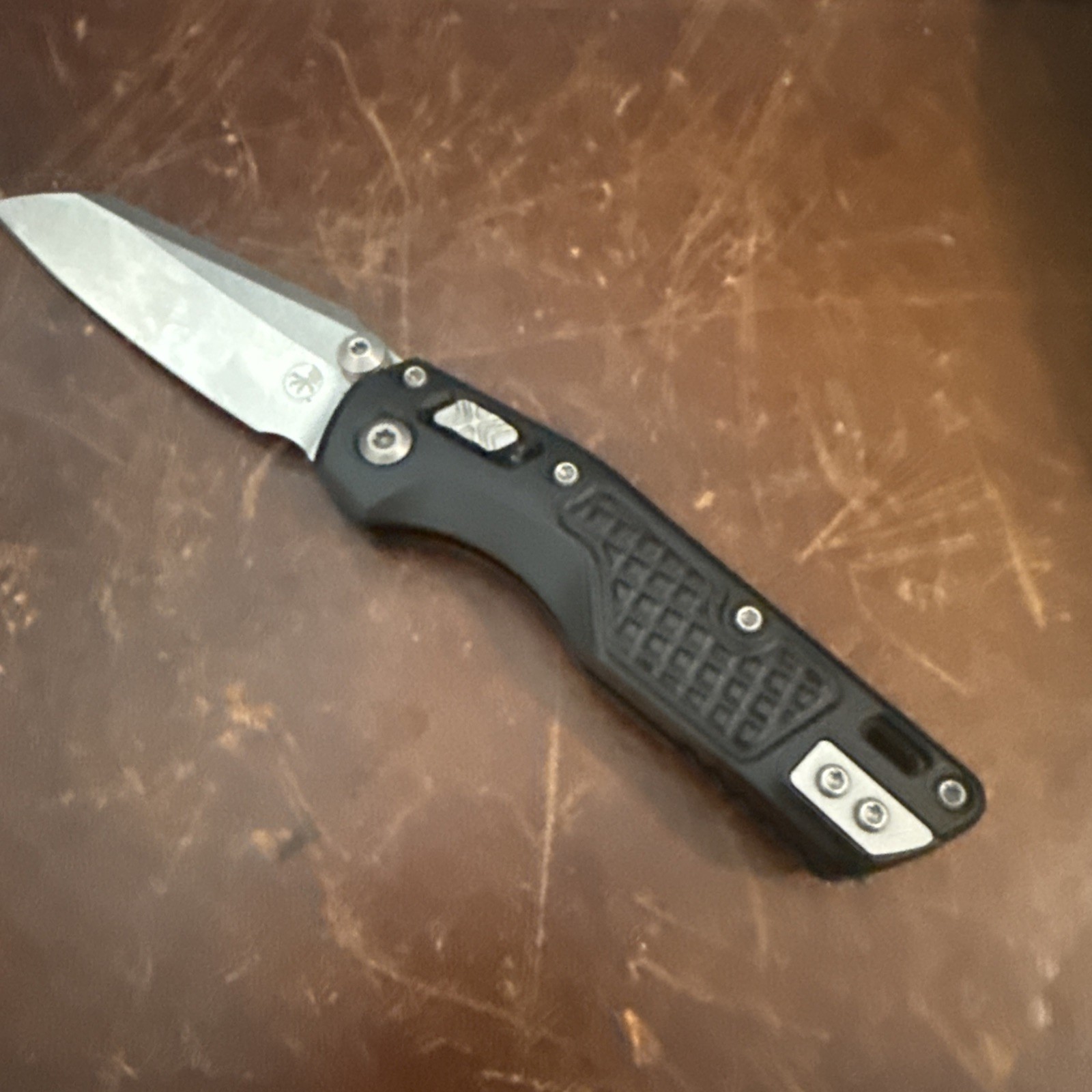 Microtech MSI Mini - Black Frag Aluminum / M390MK Blade