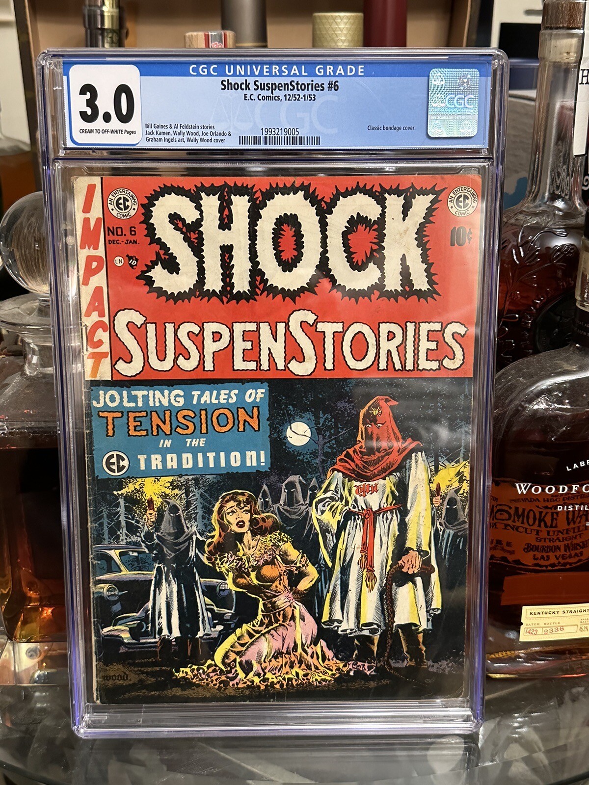 Shock Suspense Stories #6 CGC 3.0.   Classic Cover  Good Girl Art / Bondage / GA
