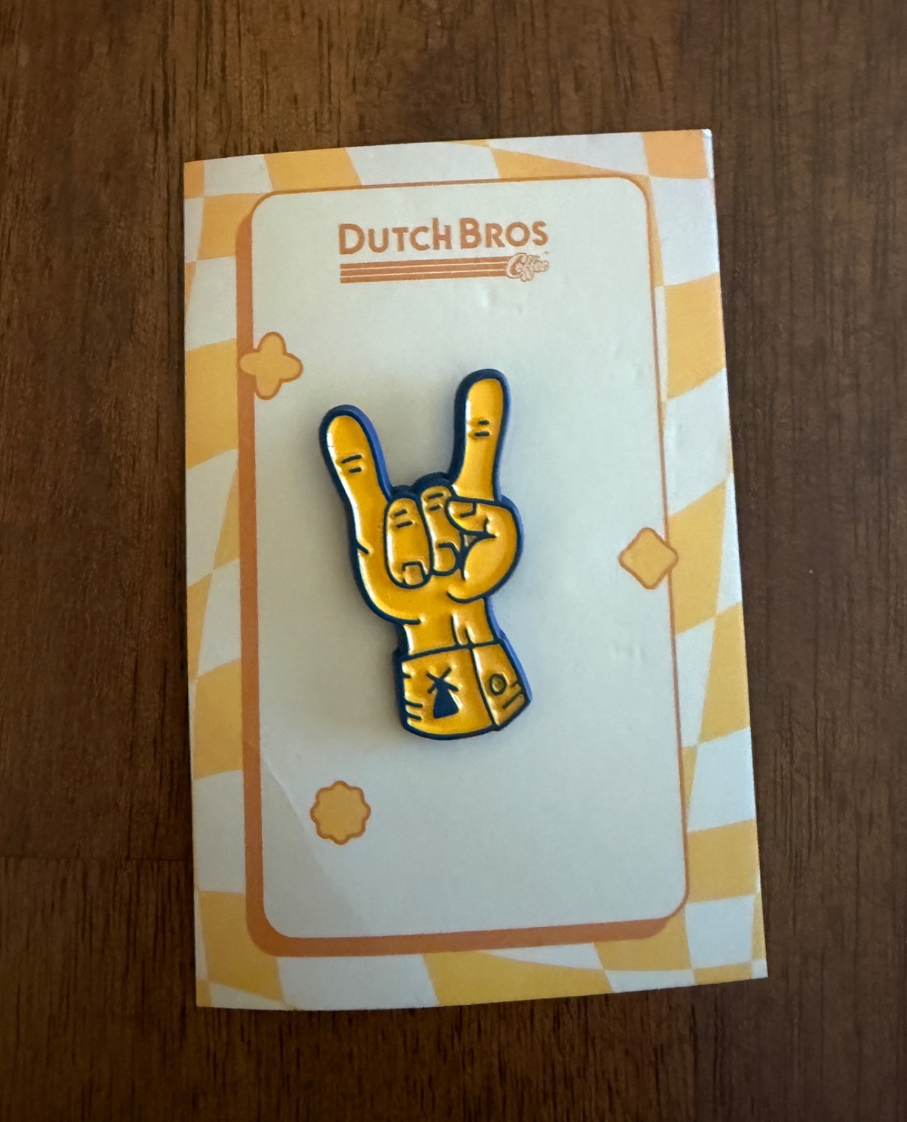 Dutch Bros Coffee Pin  Hand Fingers  Rare