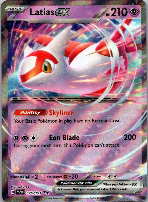 Latias ex - Surging Sparks - #076/191 - Near Mint
