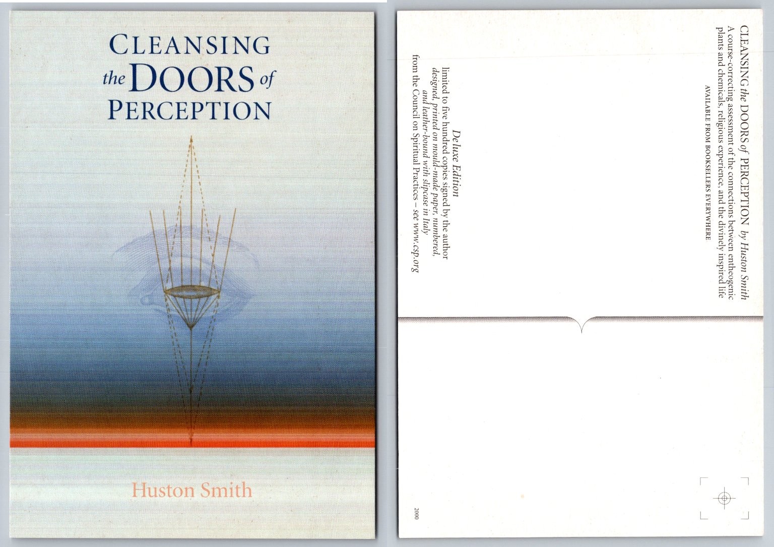 Huston Smith Cleansing the Doors of Perception Book Promo Postcard 2000 CSP Huston Smith Cleansing the Doors of Perception Book Promo Postcard 2000 CSP