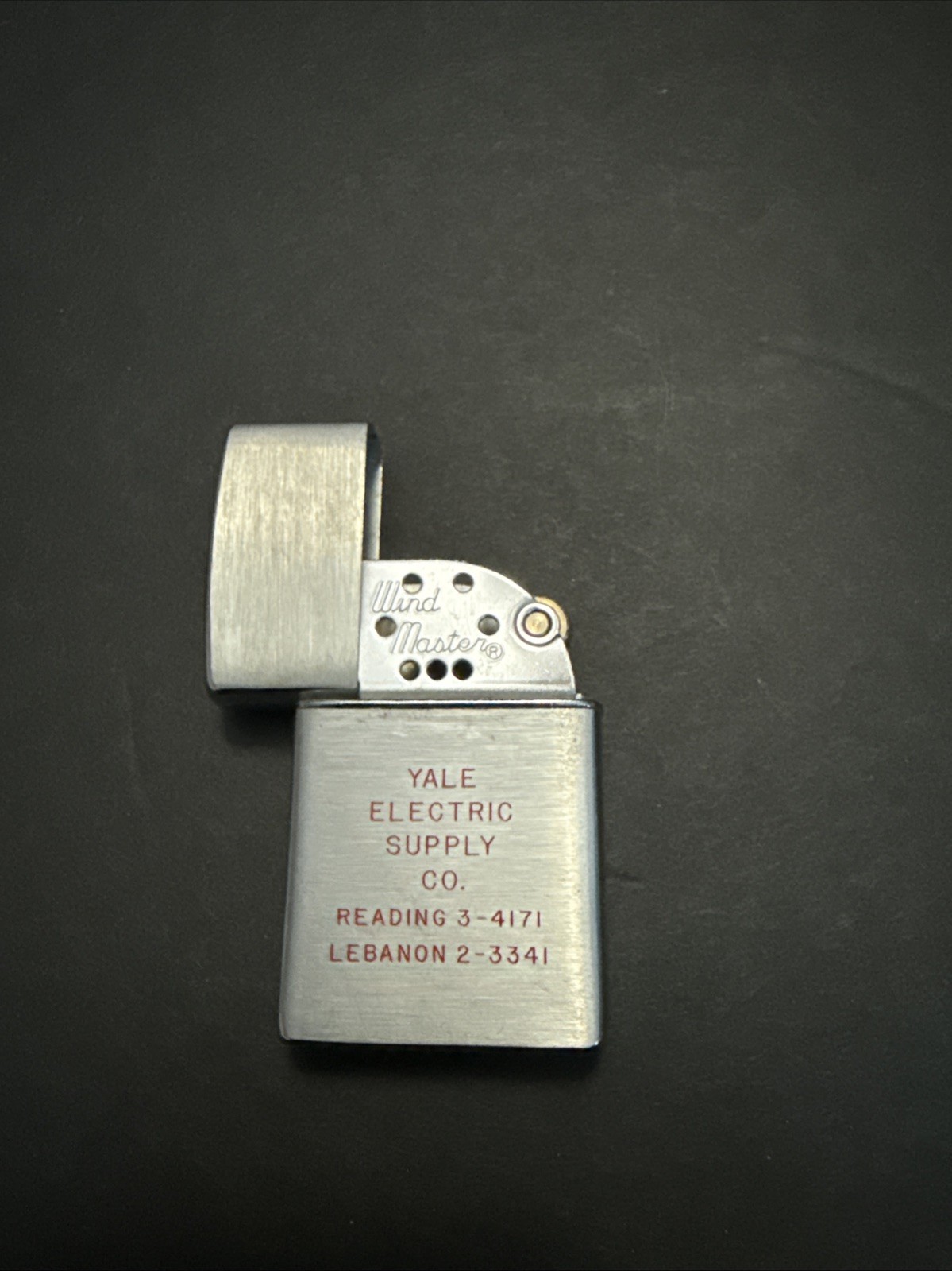 Vintage Brown & Bigelow Wind Master Lighter  Yale Electric Supply Co Reading Pa