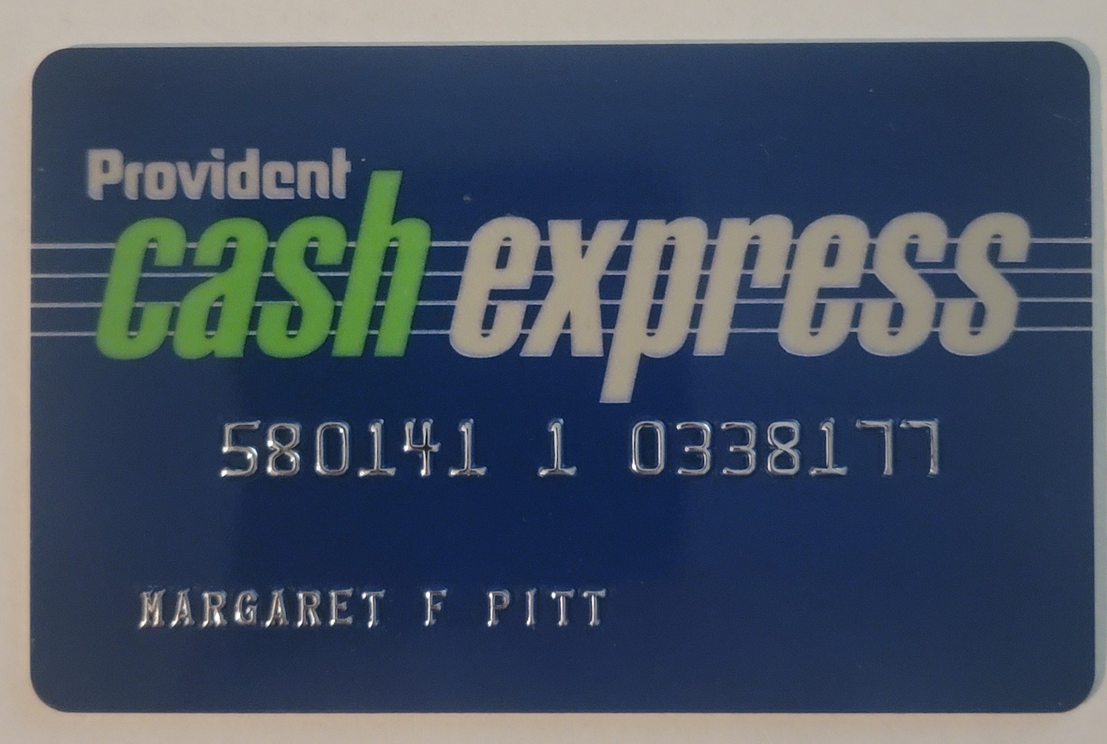 Vintage 1980s - 1990s Provident Bank Cash Express Card, ATM, Debit, Credit Vintage 1980s - 1990s Provident Bank Cash Express Card, ATM, Debit, Credit