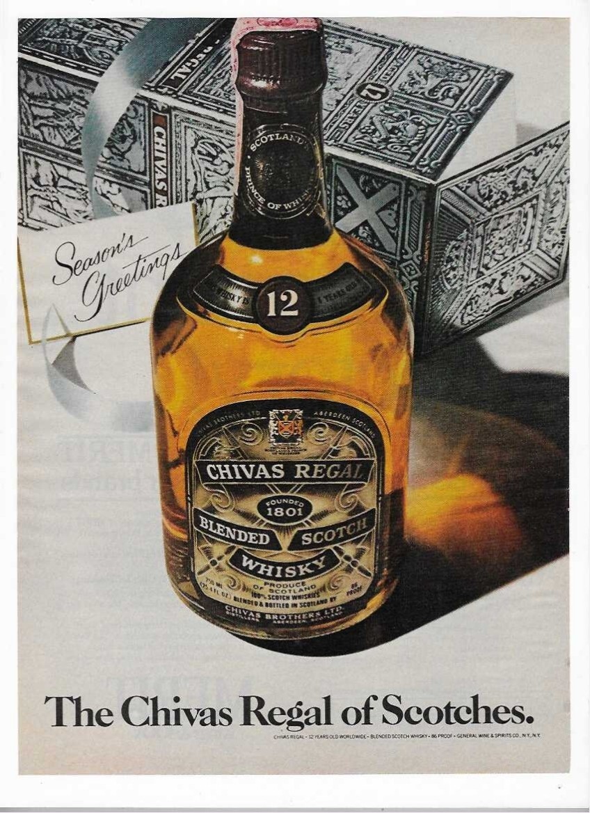 The Chivas Regal Of Scotches Holiday Christmas Merit Cigarettes 1979 Vintage Ads