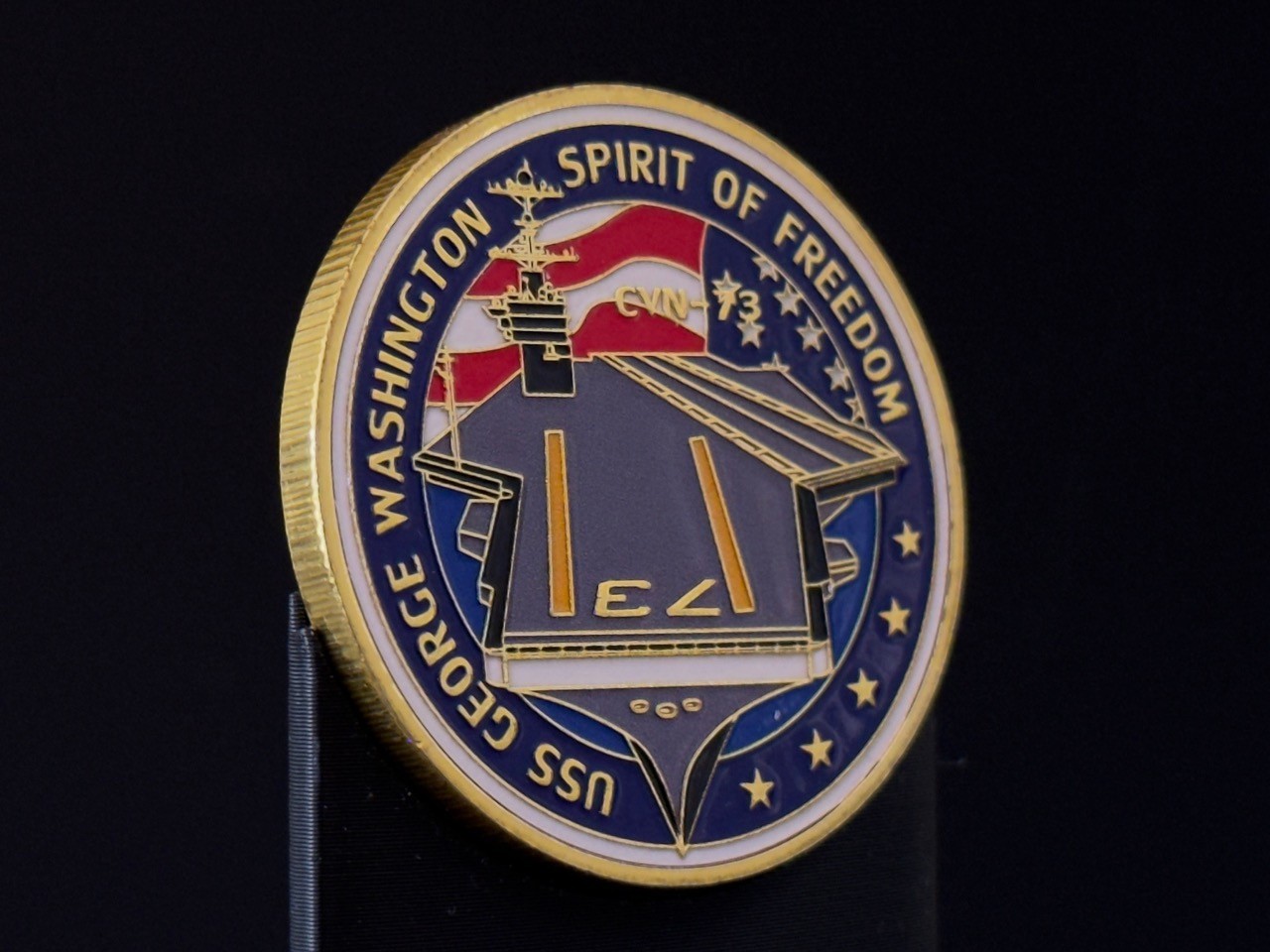 U.S. Navy USS George Washington CVN-73 Challenge Coin U.S. Navy USS George Washington CVN-73 Challenge Coin