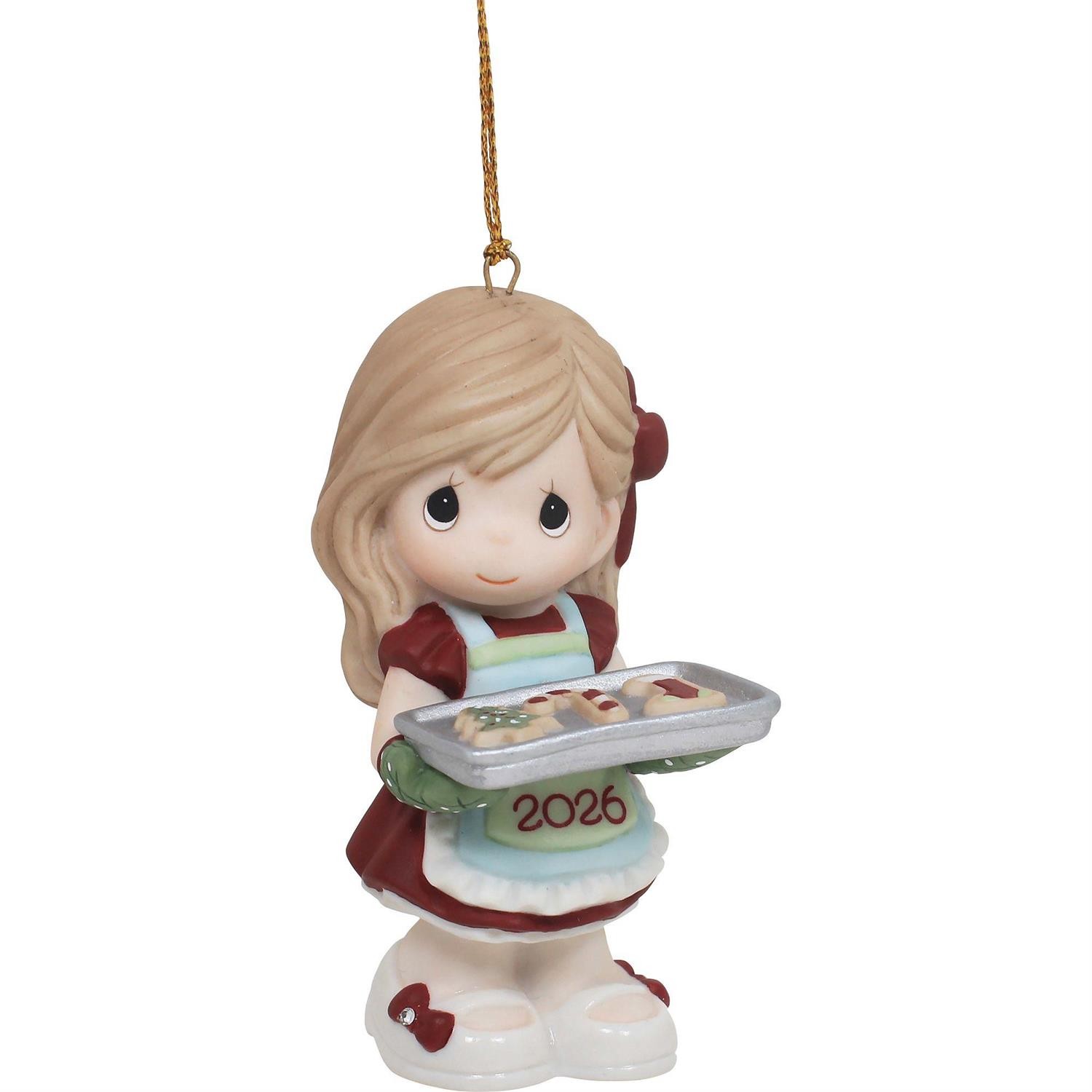 PRE-ORDER Baking Sweet Memories Dated 2026 Girl Ornament By: Christmas Precious