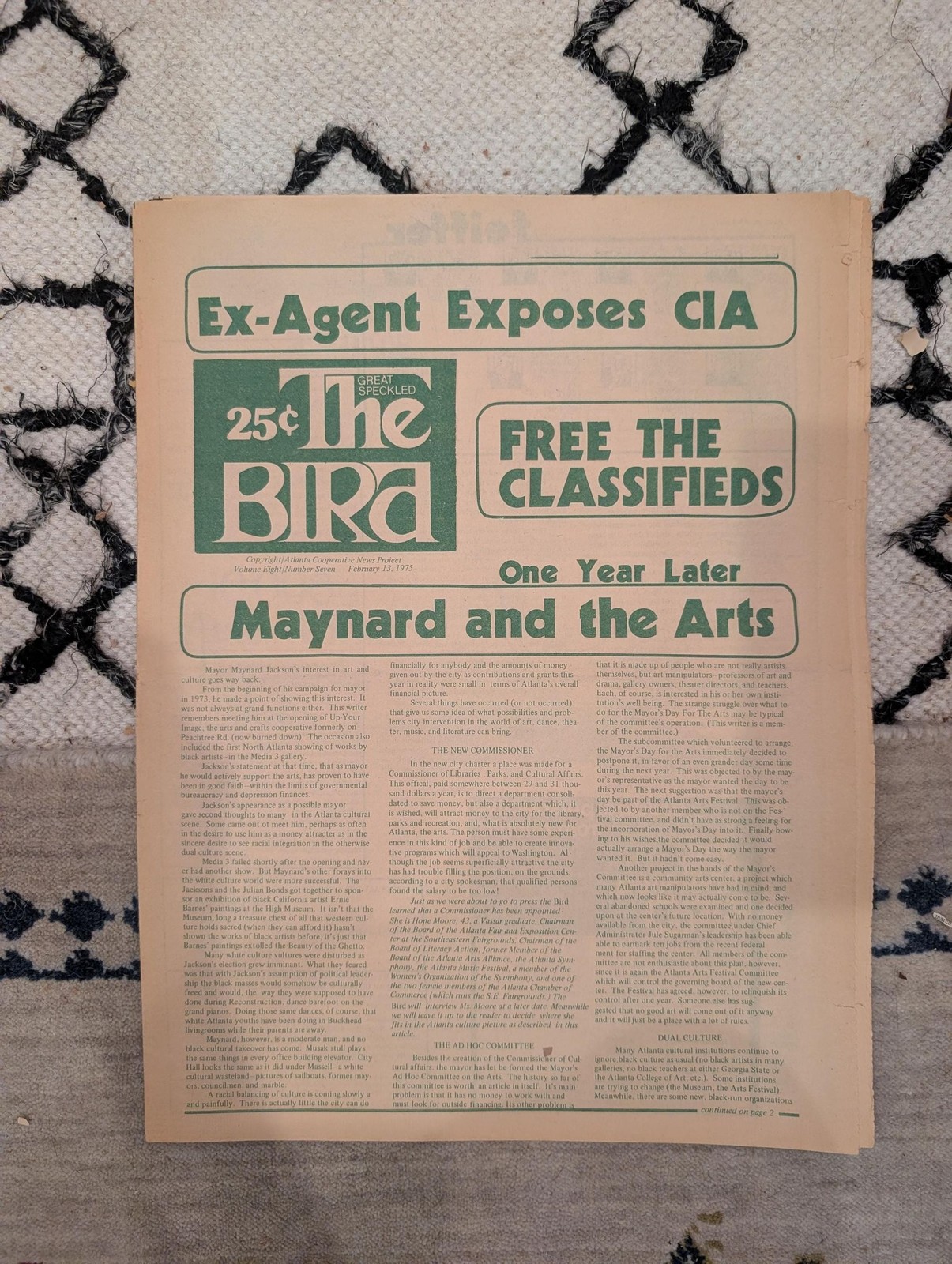 1975 Great Speckled Bird — CIA Exposed, Maynard Jackson, Feb 13