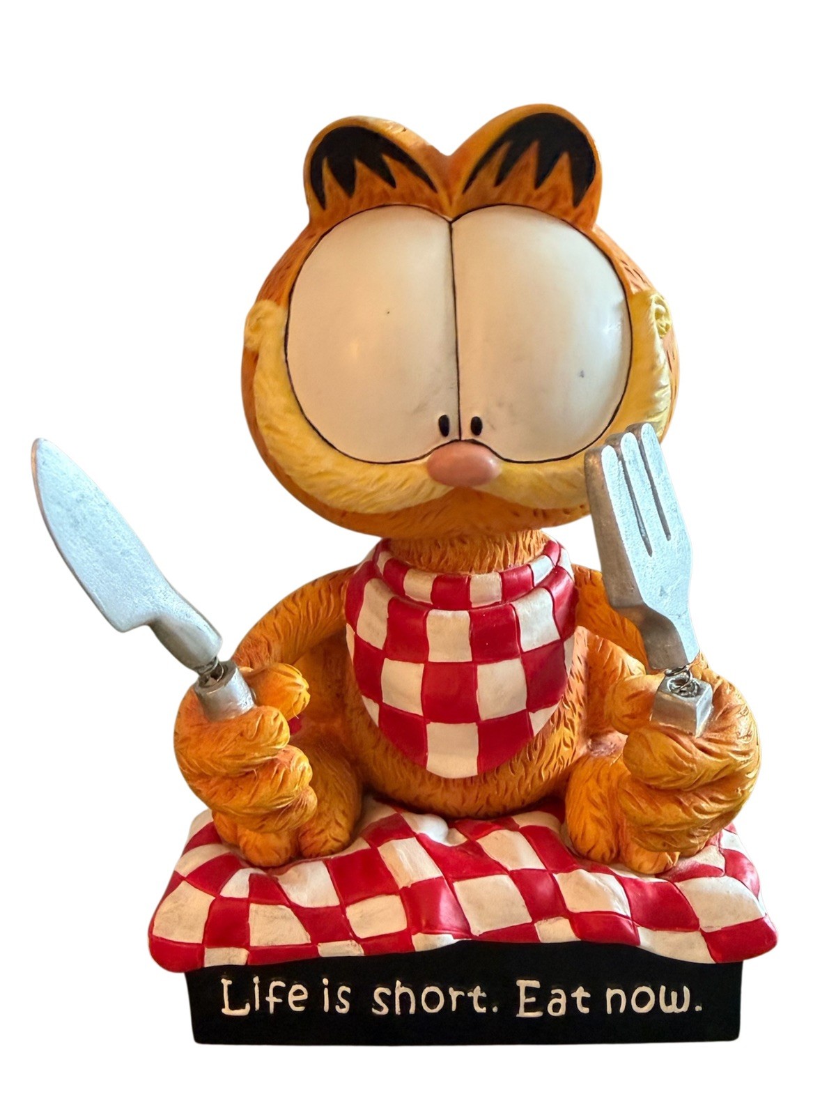 Westland Giftware Garfield Figurine Life Is Short. Eat Now. MPN 2387 Westland Giftware Garfield Figurine Life Is Short. Eat Now. MPN 2387
