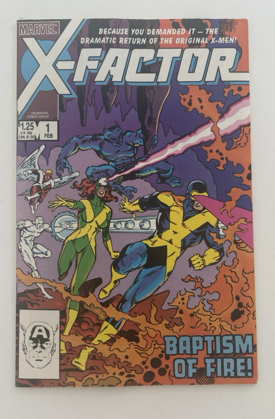X-Factor #1 (Marvel Comics 1985) 1st team appearance X-Factor Baptism of Fire