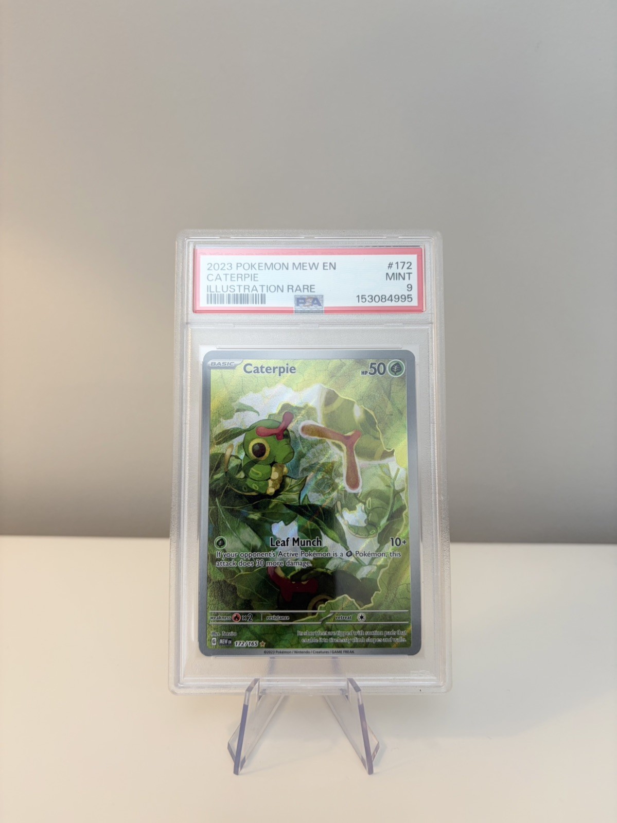 2023 Pokemon Mew EN 151 Caterpie Illustration Rare PSA 9 172 2023 Pokemon Mew EN 151 Caterpie Illustration Rare PSA 9 172