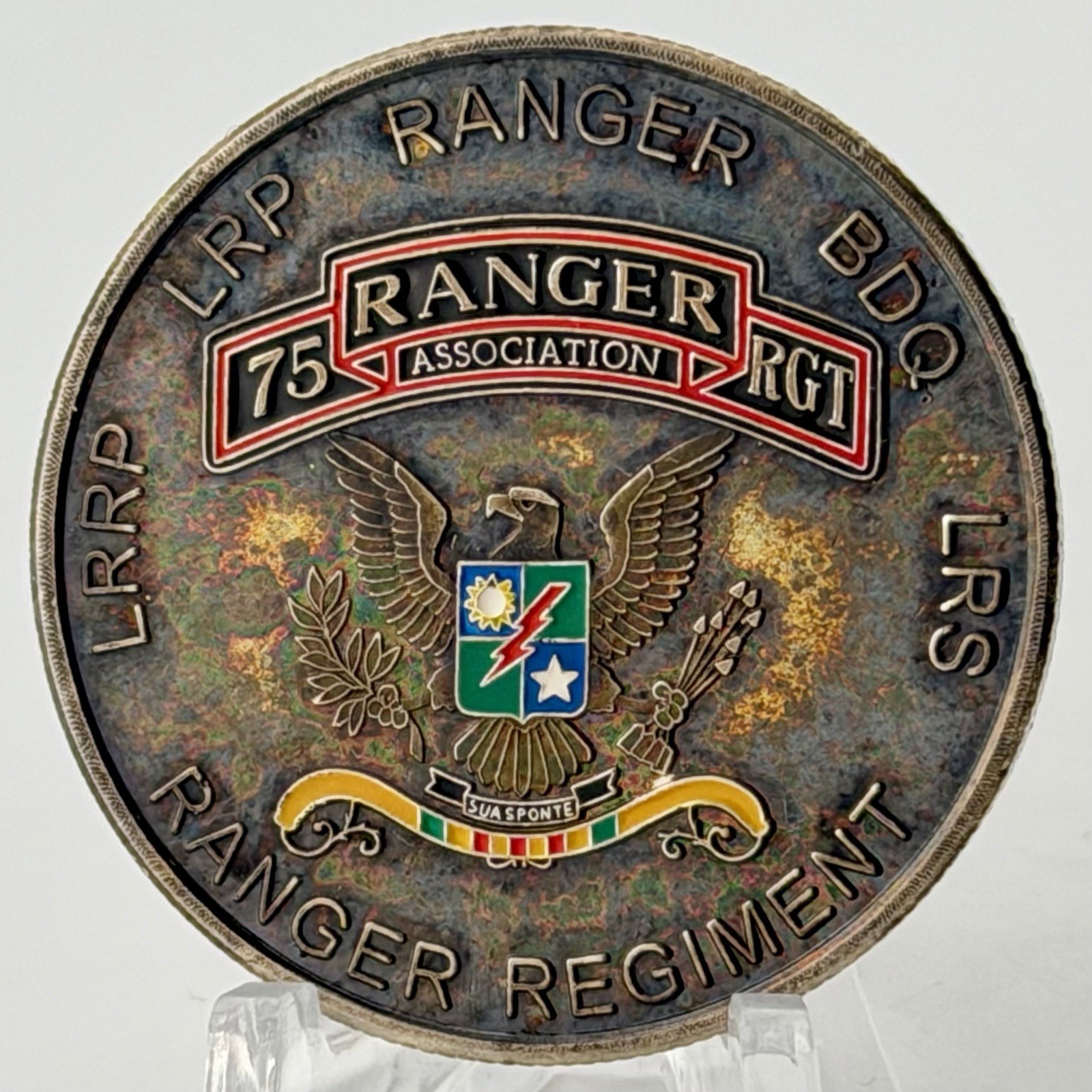 75th Ranger Regiment Association .999 Fine Silver Challenge Coin LRP LRRP RARE