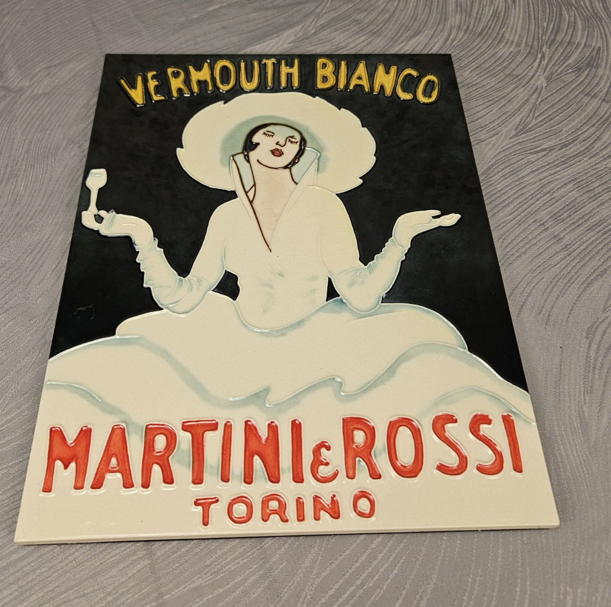 Vermouth Bianco Martini & Rossi Torino Ceramic Tile Art 11\