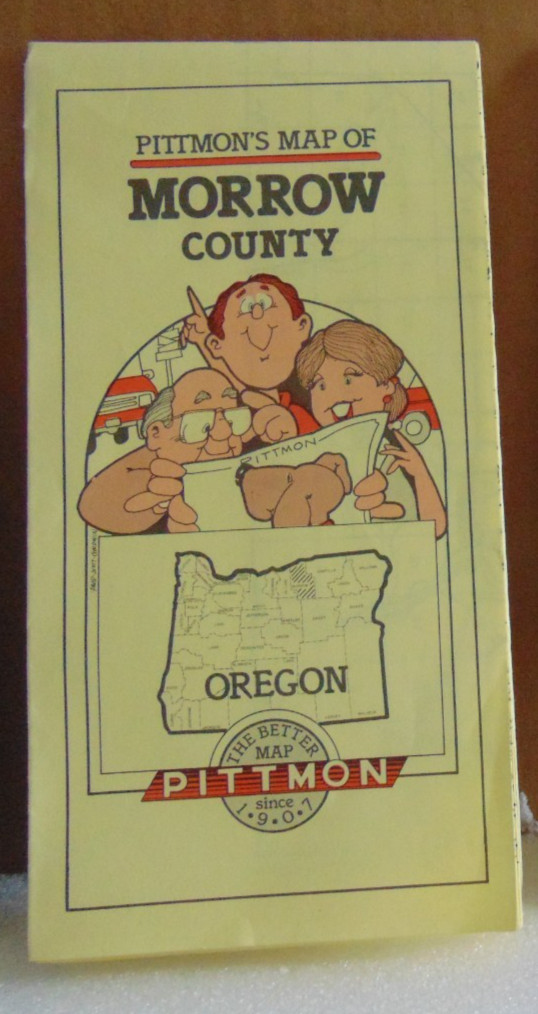 Undated Pittmon's Street Map of Morrow County, Oregon