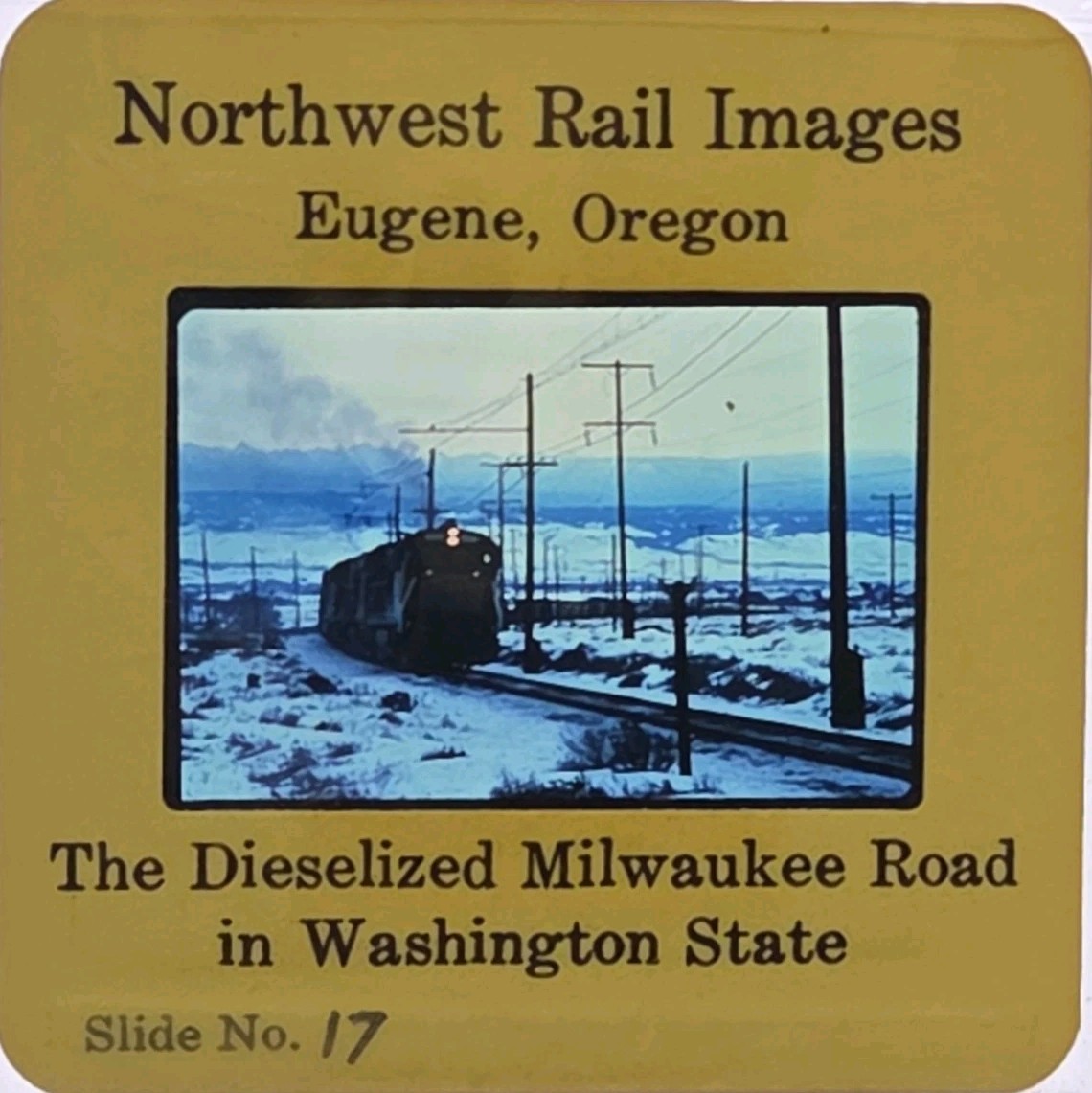 Duplicate Slide-MILW (Milwaukee Road) GE U30B #6001 Dieselized WA State