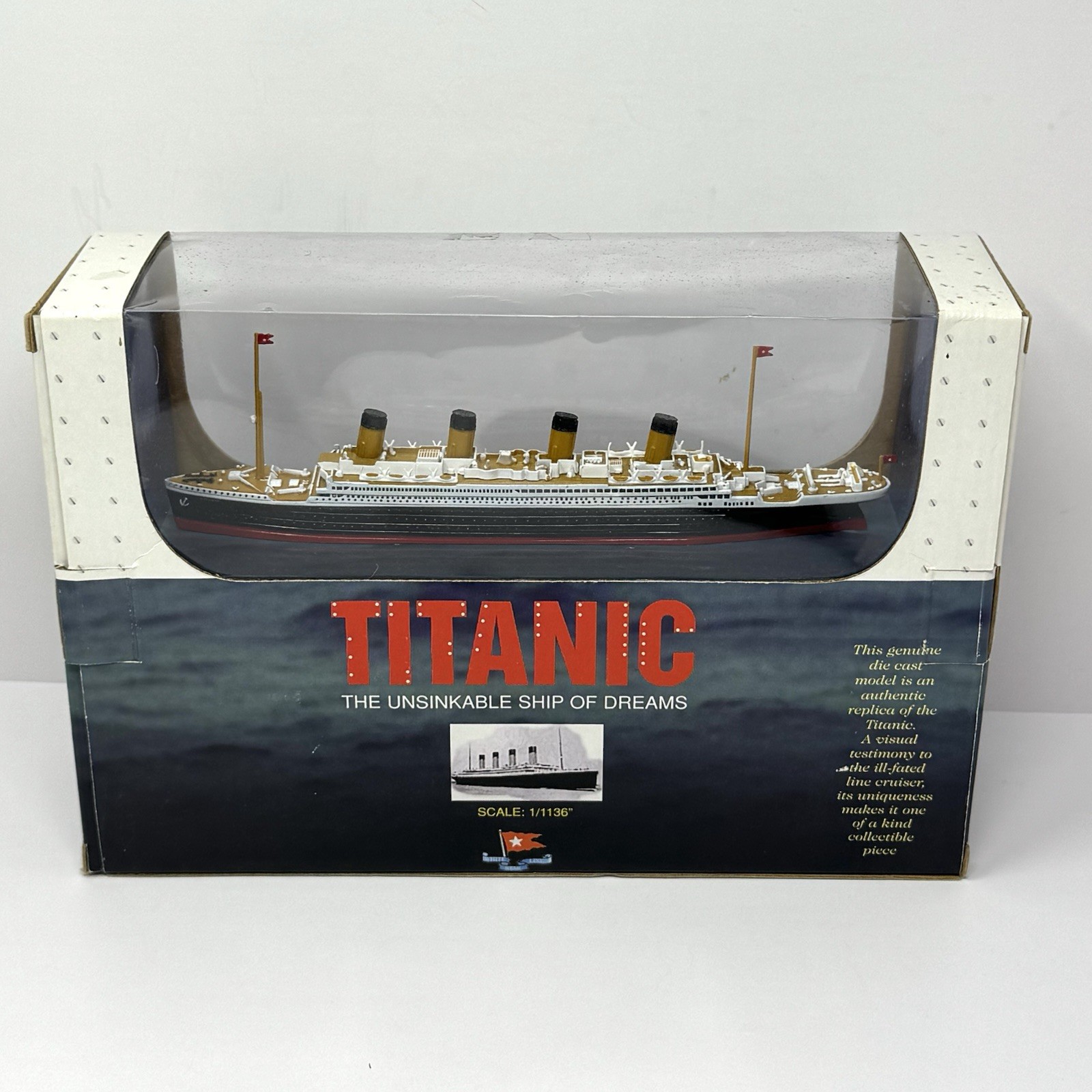 NEW Titanic Diecast Model Authentic Replica Ship 1/1136” Scale Vintage 1998