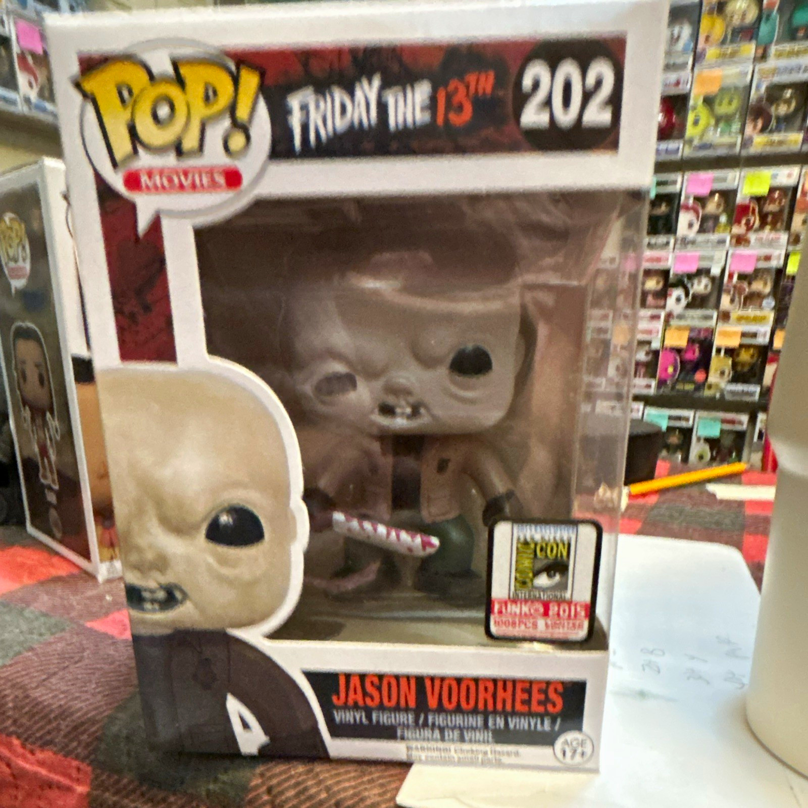 Possibly a knock off Jason Vorhees 202 Vinyl Figure no lines on face on box