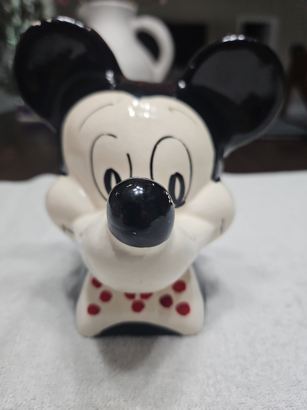 Vintage Mickey Mouse Head Disney Ceramic Coin Piggy Bank UK - 7 Vintage Mickey Mouse Head Disney Ceramic Coin Piggy Bank UK - 7
