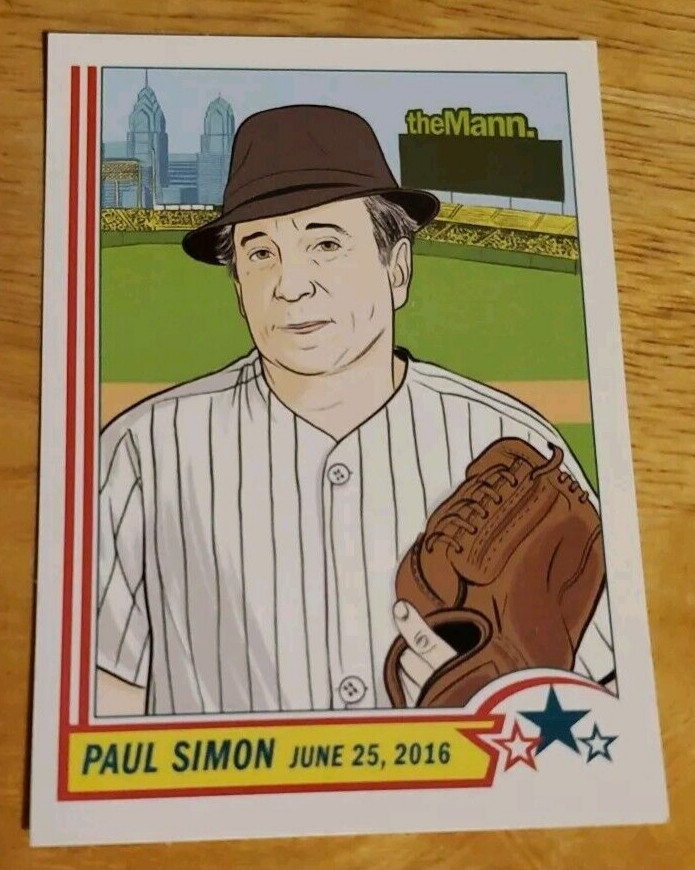 PAUL SIMON CONCERT TOUR 2016 MANN MUSIC CENTER PHILADELPHIA TRADING CARD PAUL SIMON CONCERT TOUR 2016 MANN MUSIC CENTER PHILADELPHIA TRADING CARD