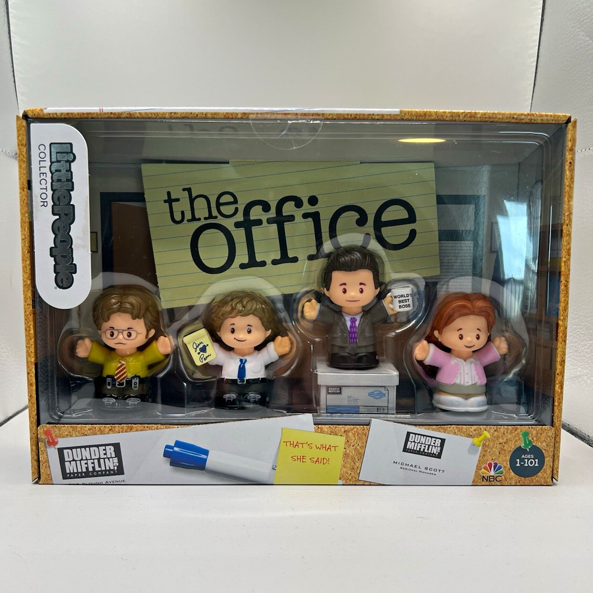 Fisher-Price Little People Collector The Office 4-Pack Michael Dwight Pam Jim