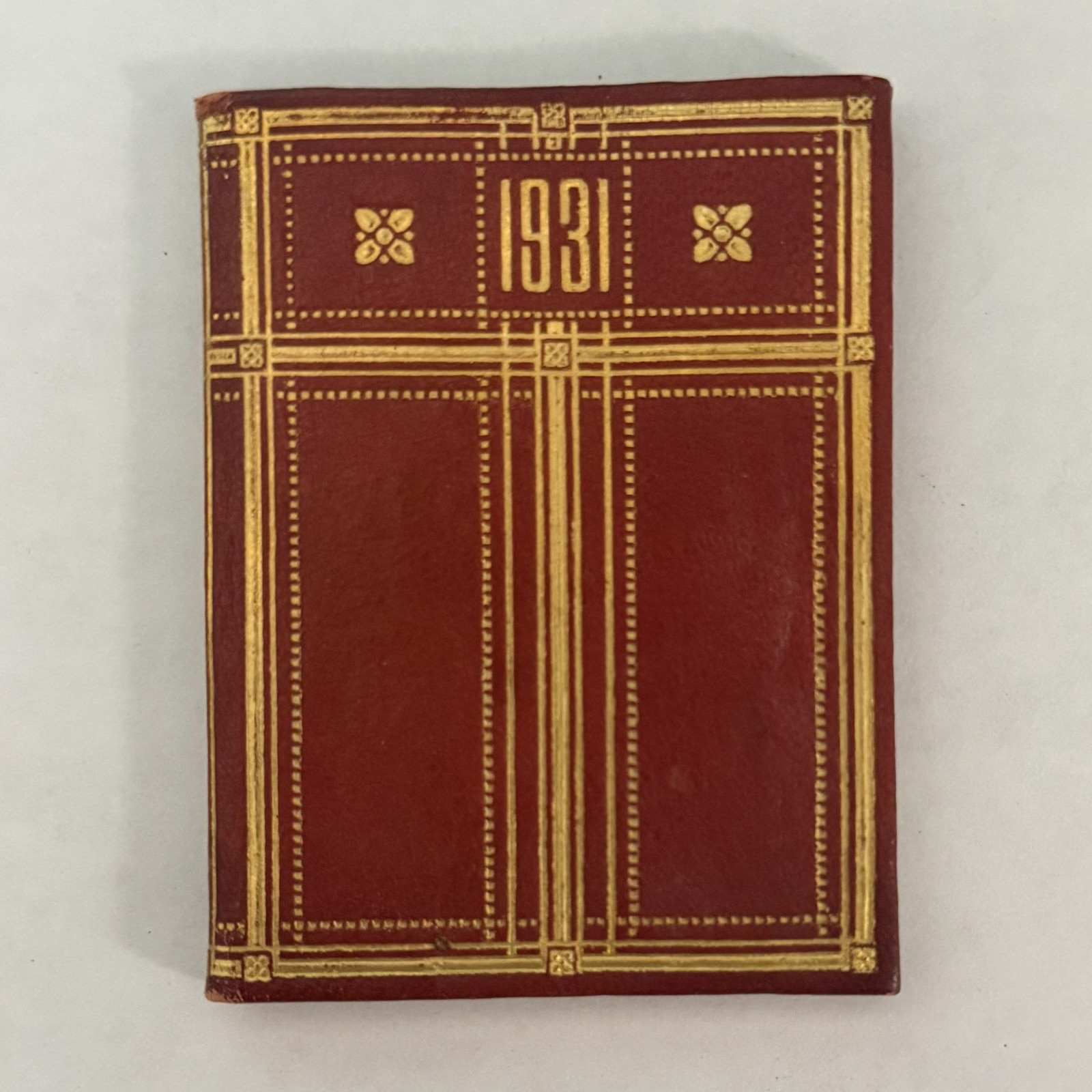 Tiffany & Co NY 1931 Antique Miniature Leather Blue Book Pocket Calendar  
