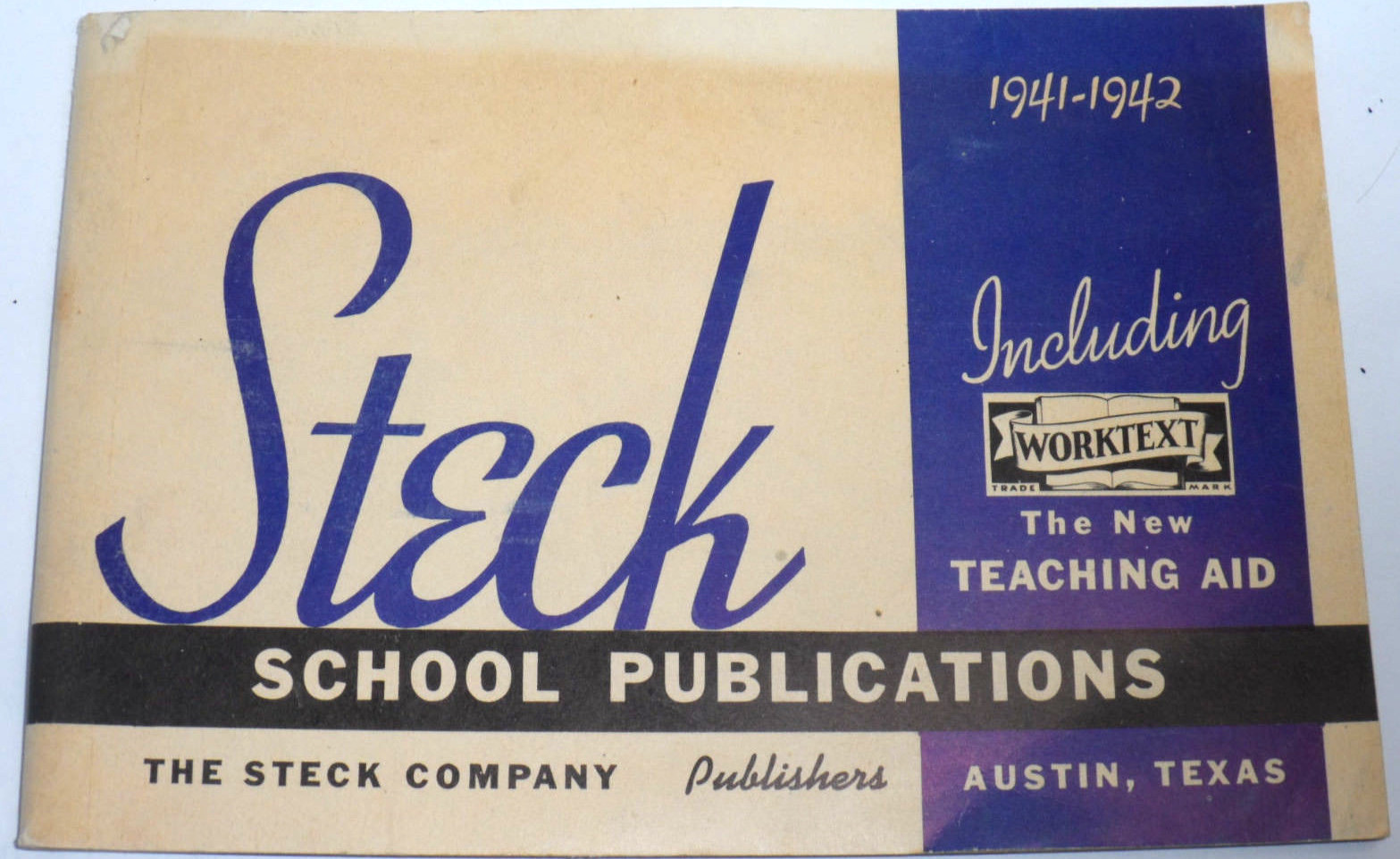 VINTAGE 1941-42 SCHOOL TEXT BOOK CATALOG 1st GRADE TO HS MATH/ENGLISH/MUSIC+++