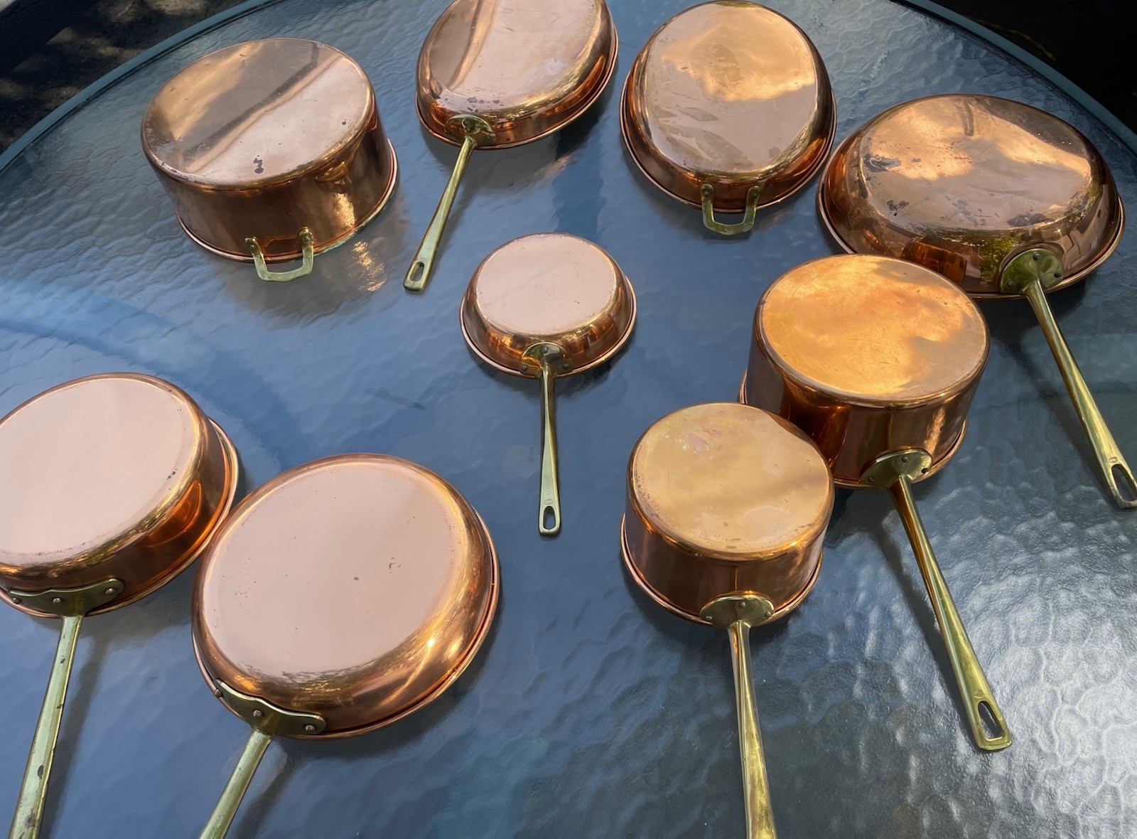 Vintage Copper Cooking Set  Portugal & Korea 