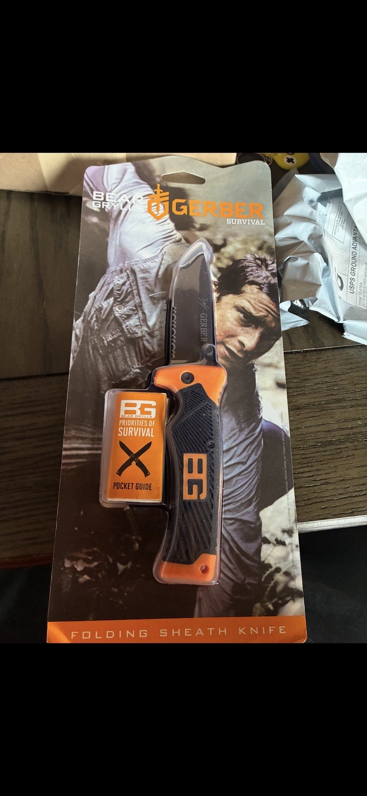 Gerber Bear Grylls Survival Folding Sheath Knife With Pocket Guide New Sealed