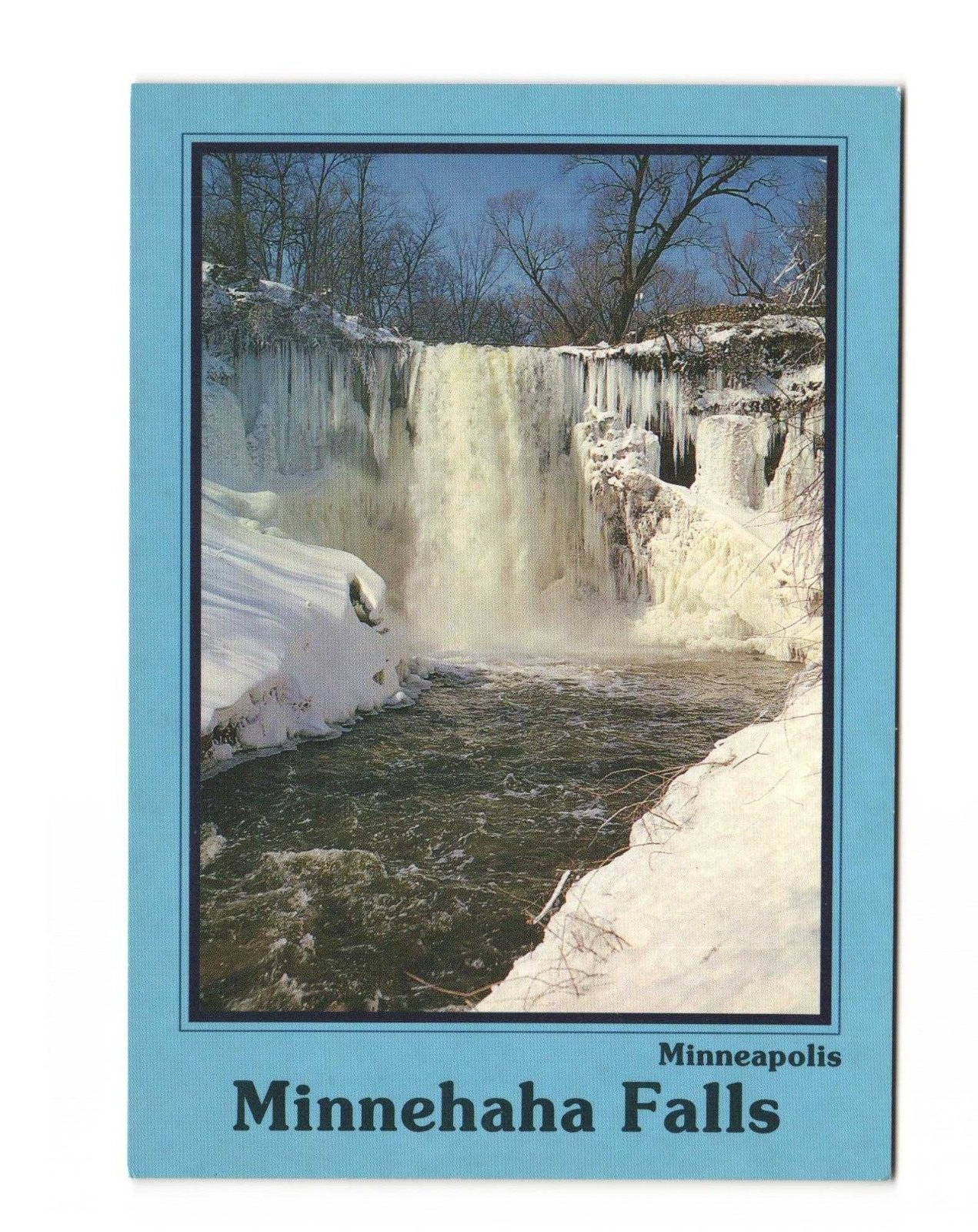 Minnehaha Falls, Minneapolis, MN Postcard Unposted
