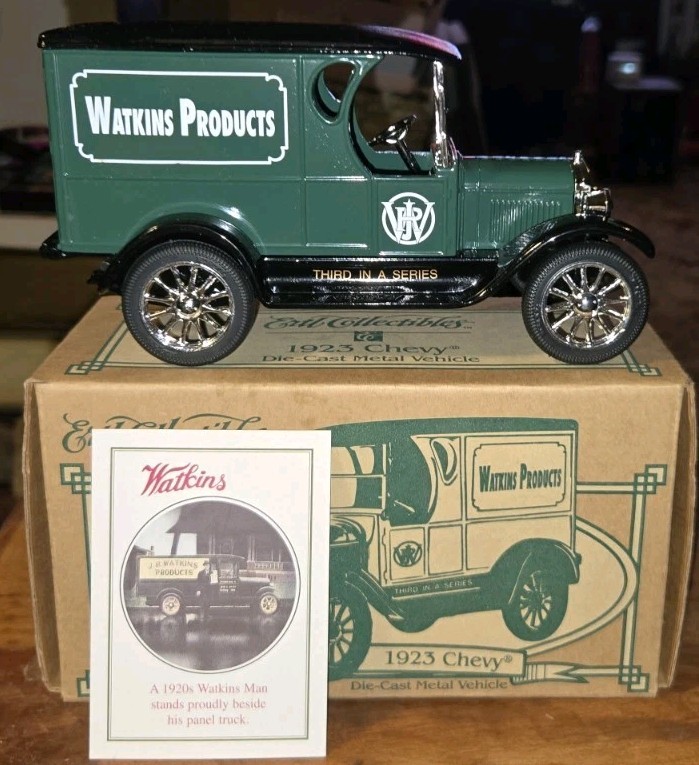 Ertl Collectibles 1923 Chevy Watkins Products Die-Cast Metal Piggy Bank REDUCED 