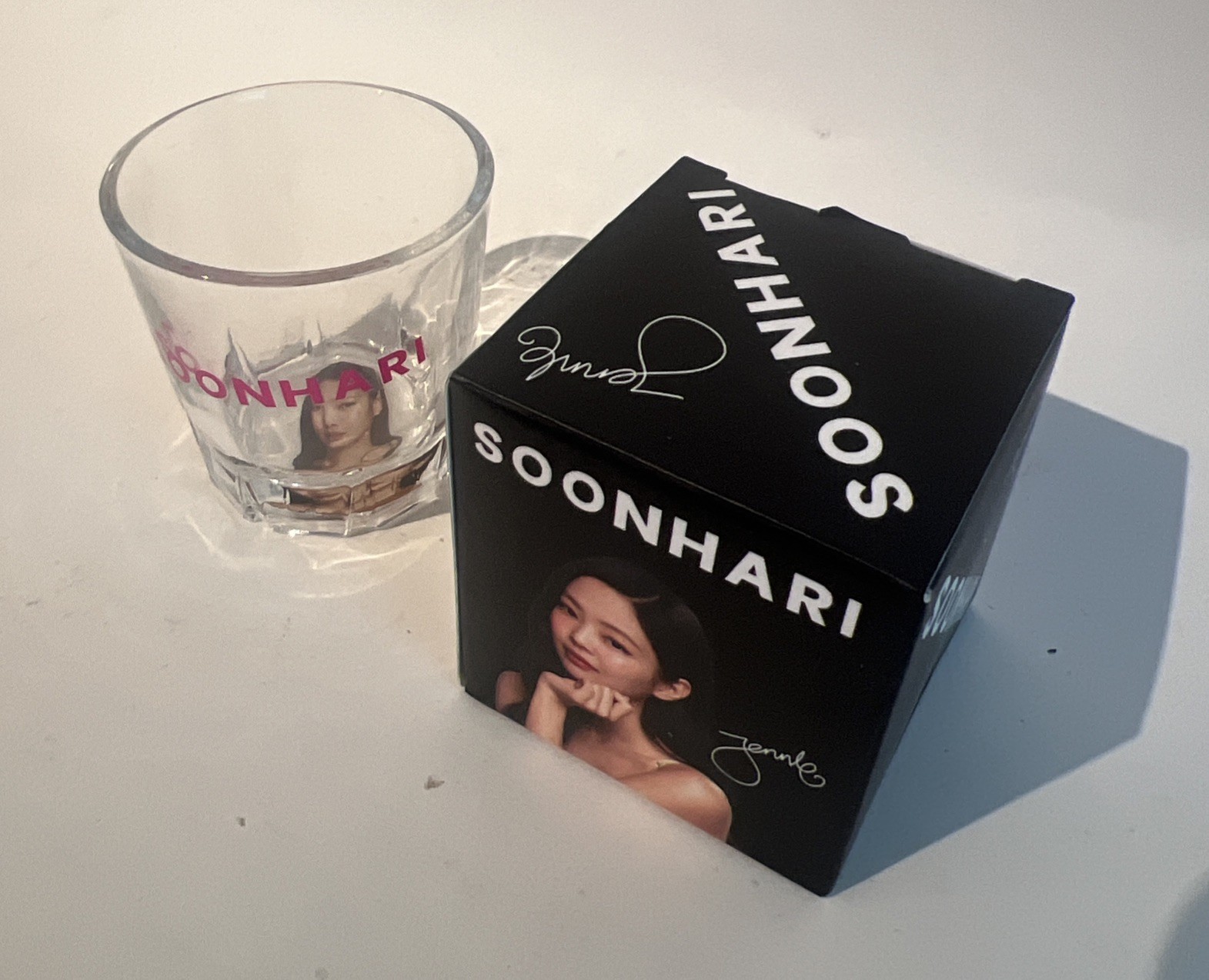 2023 BLACKPINK Jennie Official Soonhari Soju Shot Glass 50ml Boxed KPOP Merch