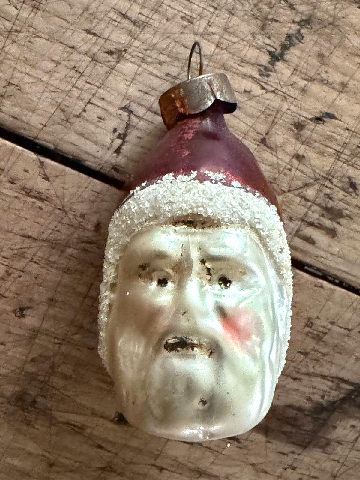 Antique 1920's German mercury glass Christmas ornament 