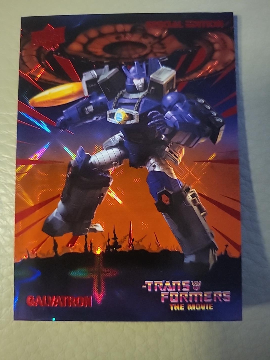Upper Deck Transformers 40th Anniversary Galvatron #10 Anniversary Foil #0720