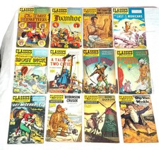 144 Lot VINTAGE CLASSICS ILLUSTRATED COMICS 1940-60's 1st PRINTS RARE GOLDEN AGE picture
