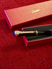 Cartier Promotional Gift Gold Finish Steel Rollerball Pen Refillable New Boxed picture