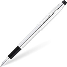 Personalised Cross Century II Lustrous Chrome Luxury Fountain Pen with Fine Nib picture