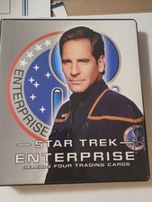 VHTF Star Trek Enterprise Season Four (4) Binder with Complete 72 Card Base + picture