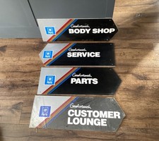 4 General Motors GM Mr. Goodwrench Sign Lot Service Station Car Dealer Body Shop picture